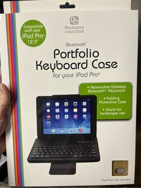 NIB Digital Basics Bluetooth Keyboard Case for iPad Pro 12.9” - Gold